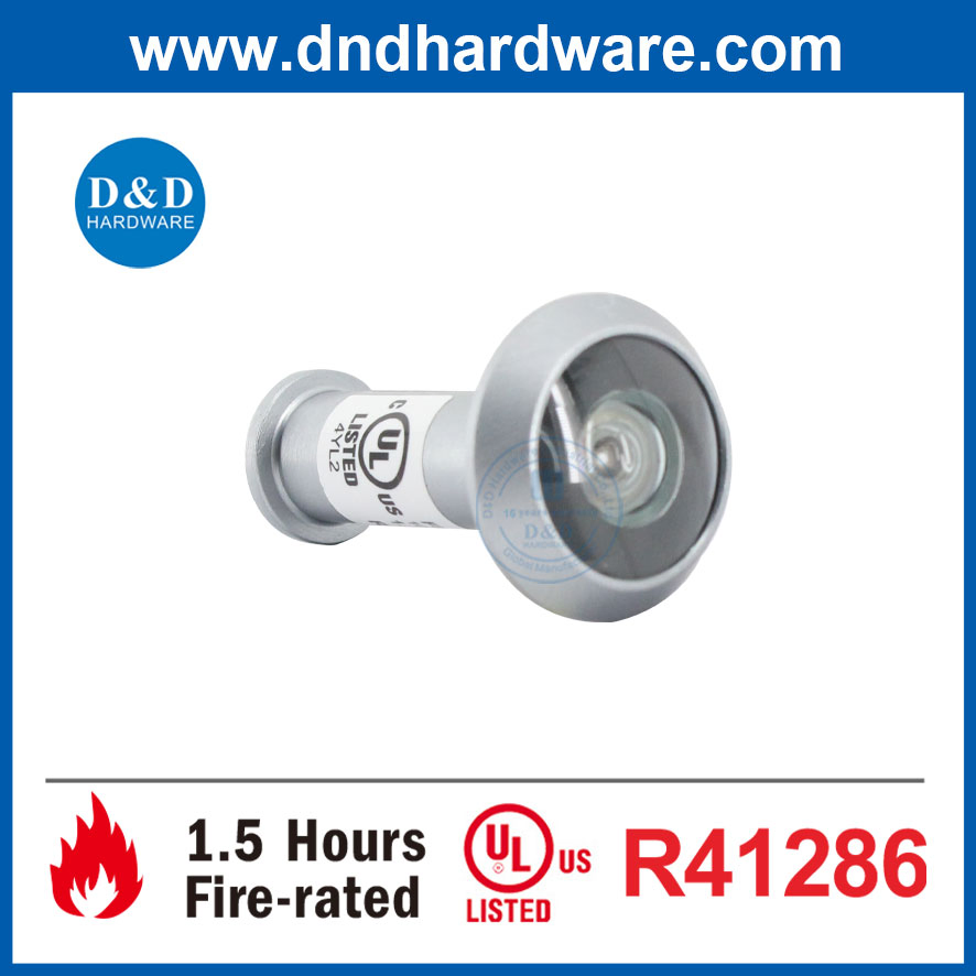 Fitting Prevention Burglary Wide Viewing UL Fire Rated Door Peephole Viewer