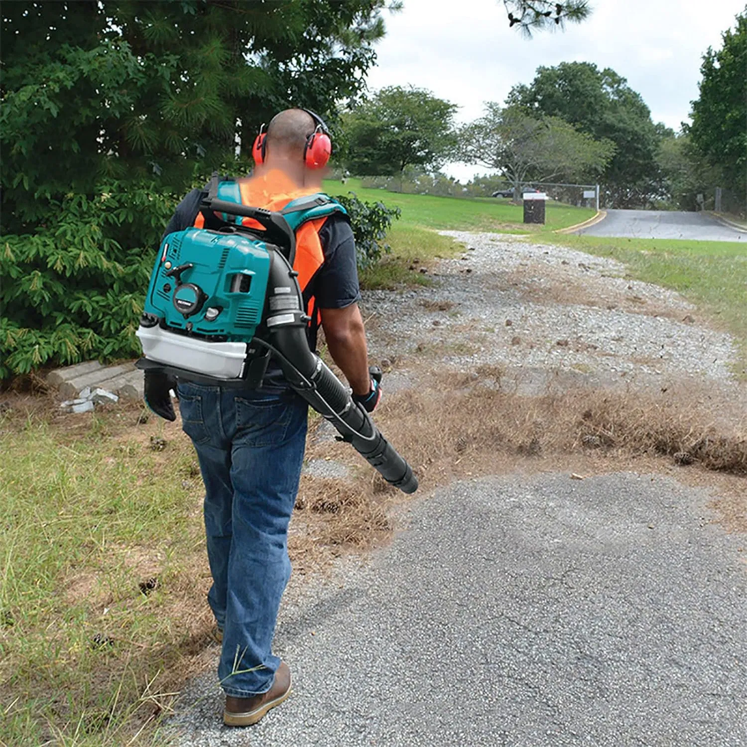 3kw 75.6cc 4-Stroke Backpack Leaf Blower Garden