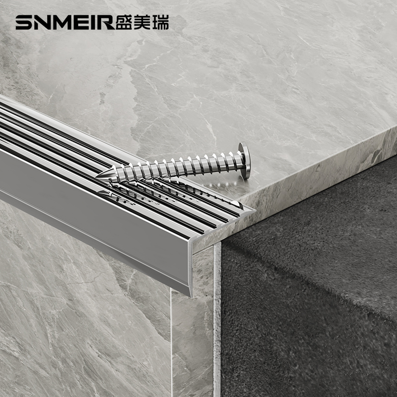Aluminum Anti Slip Stair Nosing Stair Tread Trim Straight Edge Trim Stair Edge Stair Tread Trim Stair Nosing Linyi Stair Tread Trim Wholesale Carpet Stair Nosin