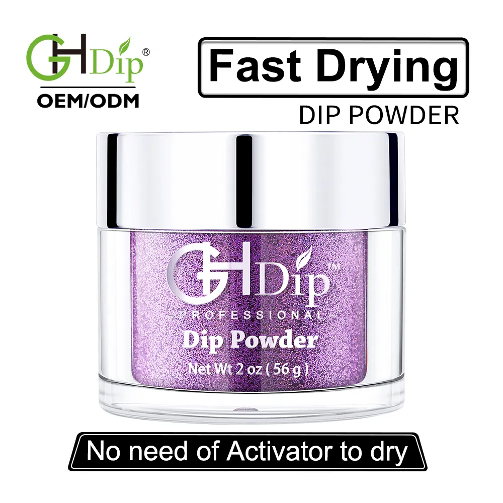 Glitter Nail Fast Drying Dipping Powder Colors Acrylic DIP Nail Art