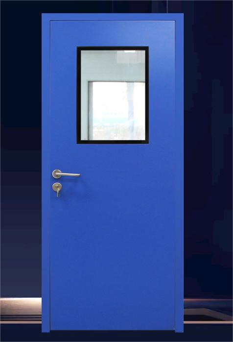 Customized Professional CE Standard 90 Minute Commercial and Industrial Single Leaf Fire Door with Glass Window