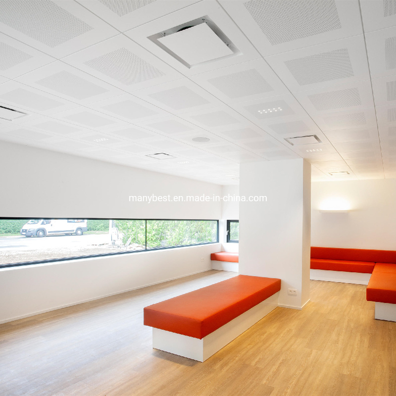 Soundproof Fireproof Aluminum Clip-in False Ceiling Design Concealed Ceiling Metal