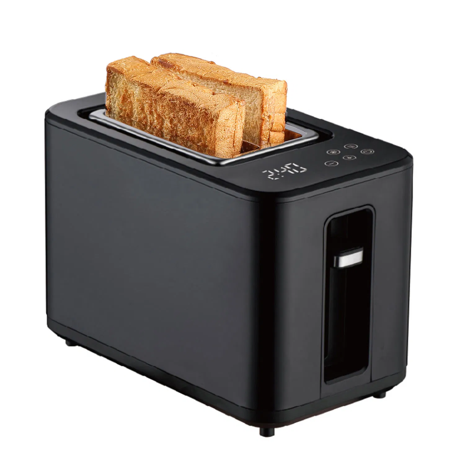 Commercial Home 2 Slice Toaster Automatic Pop-up Function Stainless Steel Toaster