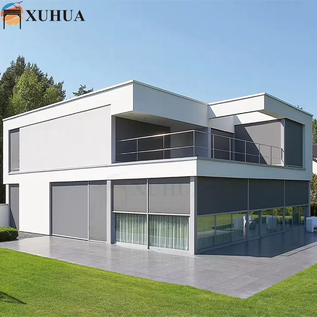 Xuhua Factory Customized UV Resistant Sunshade Shades Anti-Mosquito Motorized Retractable Waterproof Blinds