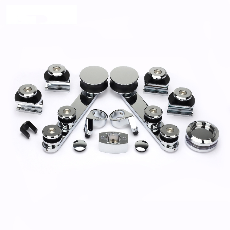 Premium Bathroom Sliding System for Glass Door Frameless Shower Door Hardware Kits
