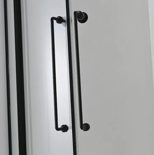 304 Stainless Steel Modern Simple Clear Tempered Glass Sliding Door Shower Enclosure