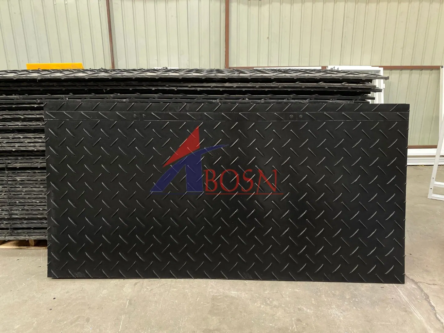 HDPE Black Two Sides Textured Traction Mats Ground Protection Mats