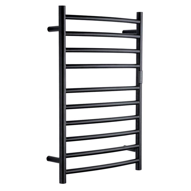 Stainless Steel Matt Black Heated Towel Rack Electric Towel Warmer