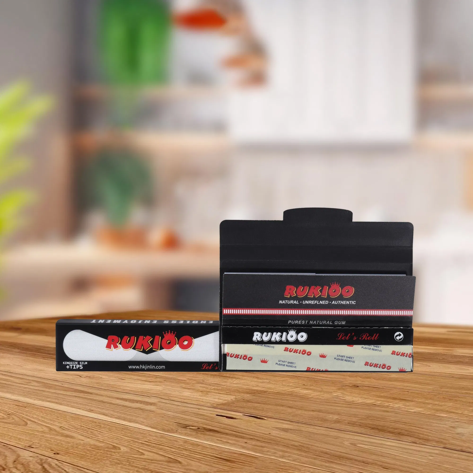 Custom Emp Raw King Size Filter Tips Slim Smoking Rolling Papers