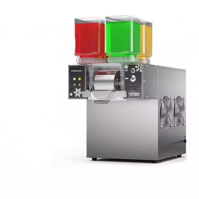 4 Tanks Milk Snow Flakes Ice Cream Snowflake Ice Shaved Making Machine