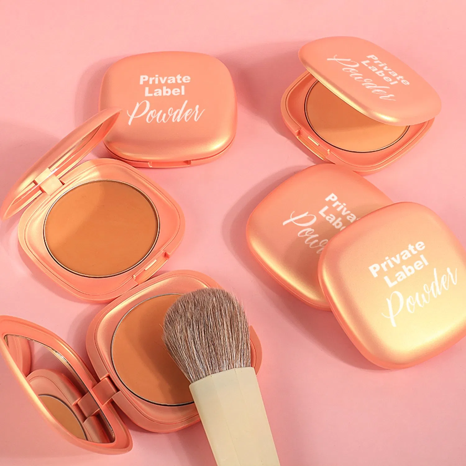 Waterproof Matte Finish Makeup Face Powder Compact Powder Setting Powder