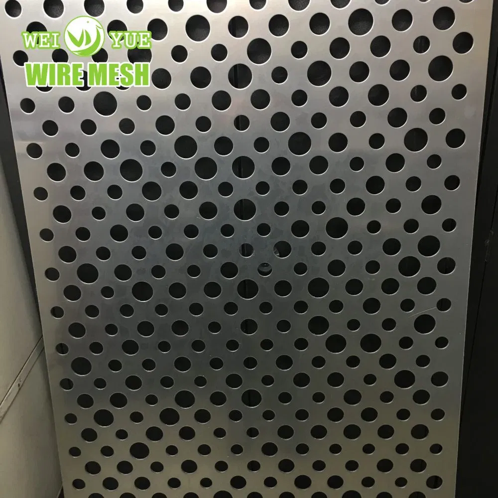 Hot Selling Sheet Plate Round Hole Stainless Steel Perforated Metal Sheet Silver Decorative Rectangle ASTM Polished for Decoration