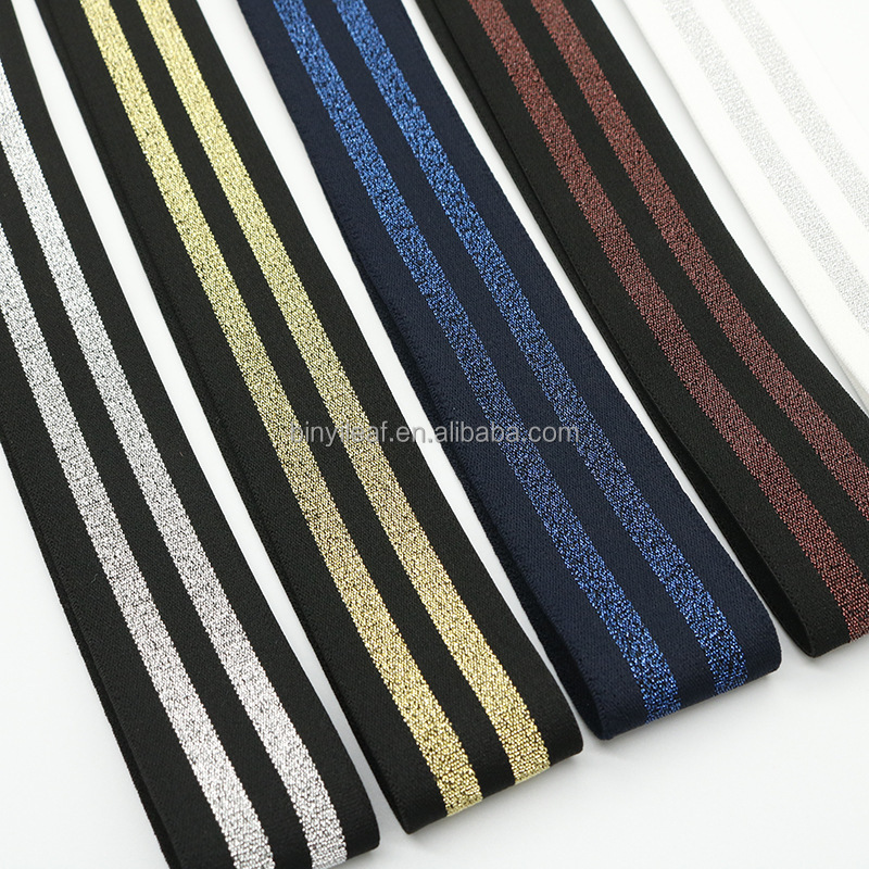 Резинка нейлоновая металлизированная для юбок белья 2.5-5 см