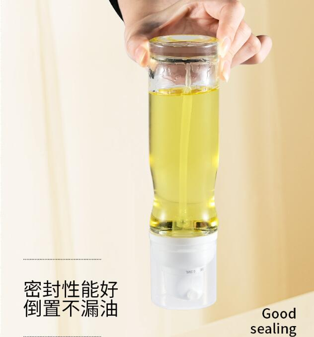 New Design 200ml Adjustable Output Nozzle Glass Spice Bottle Oil Sprayer for Kitchen