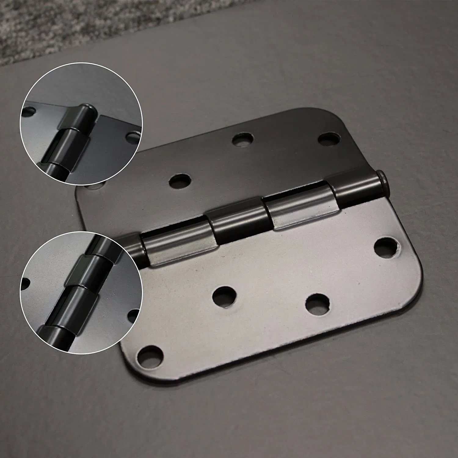 America Satin Stainless Steel Round Door Hinge Butt Hinge