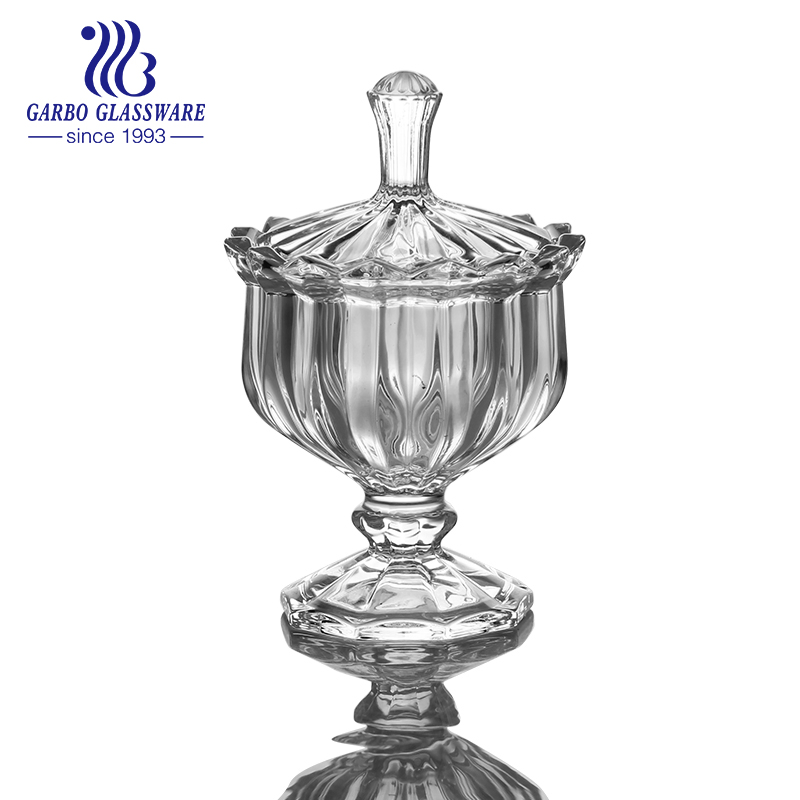 Wholesale Crystal Glass Candy Pot for Wedding Decoration