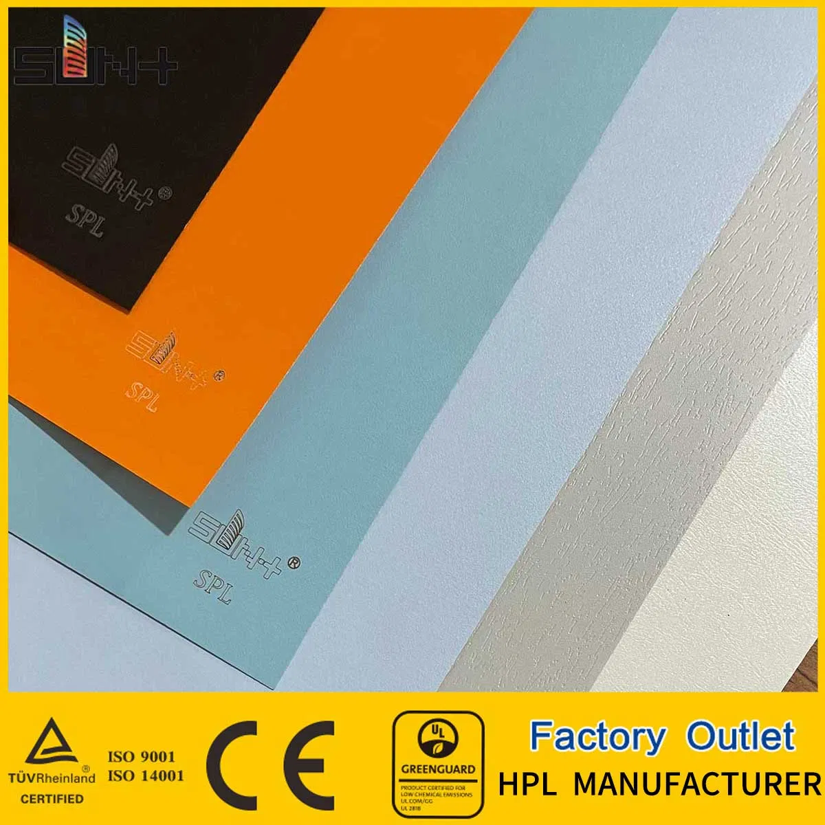 Stable Performance Green Ultra High Pressure Laminate Spl Panel Environmentally Friendly Decorative Construction Material