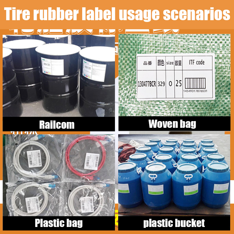 Wholesale High Tack Tire Vinyl Label Customized Special Glue Adhesive Label