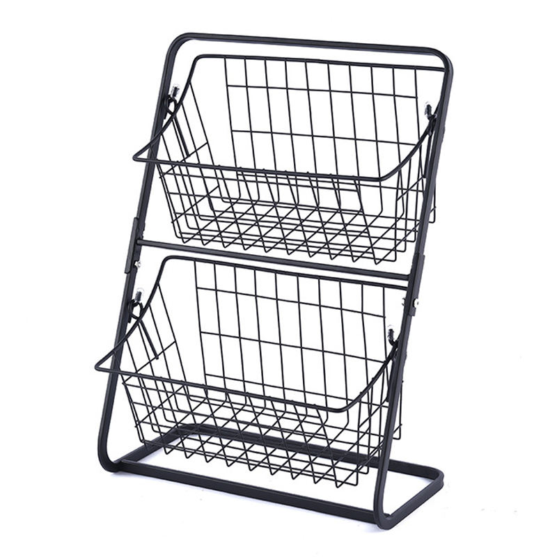 2 Tier Dish Drying Racks for Kitchen Counter Drain Bowl Rack Metal Storage Rack