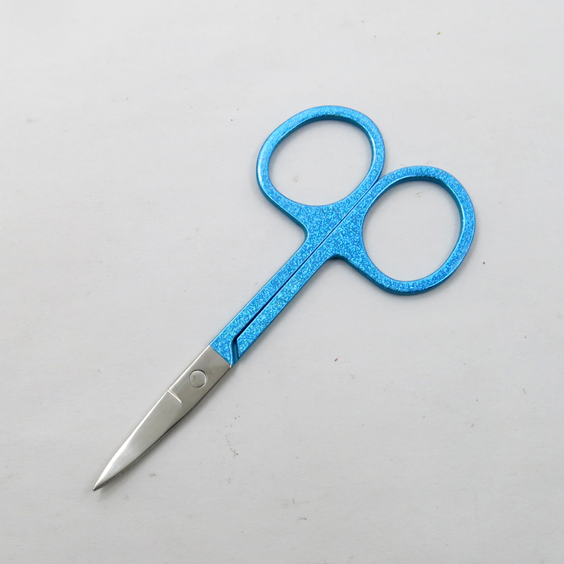 Colorful Coated with Glitter Stainless Steel Beauty Scissors Eyebrow Facial Eyebrow Eyelash Hair Beauty Makeup Beauty Accessories Tools