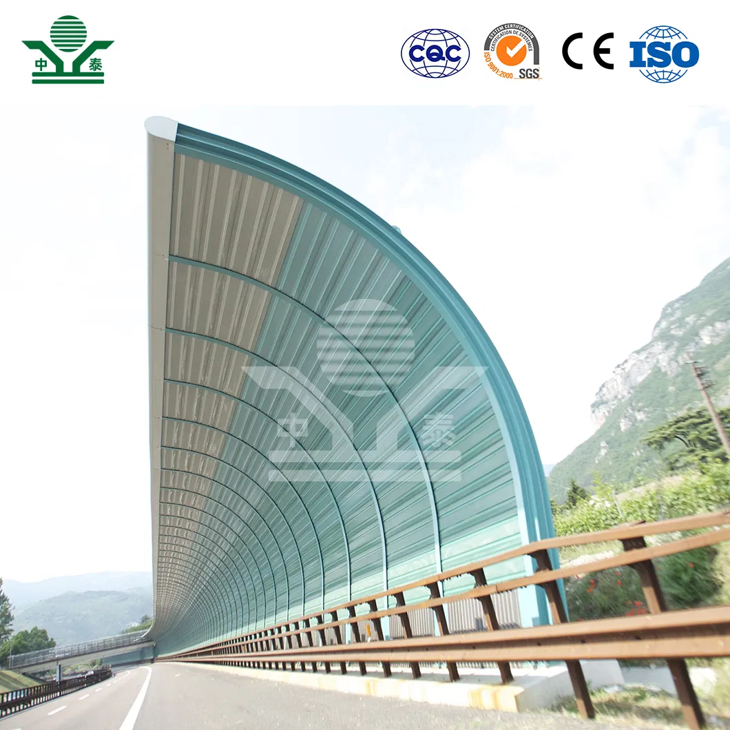 Zhongtai High Quality Noise Barrier Fence Noise Barrier Highway Noise Reduction Barrier China Factory