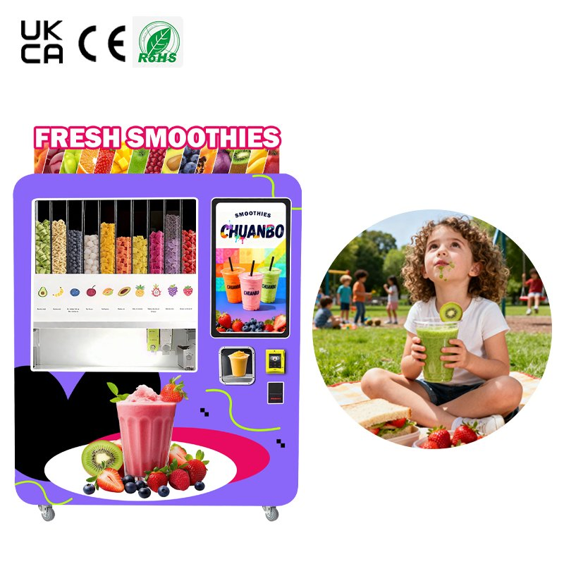 New Upgrade Multi Flavor Fully Automatic Smoothie Vending Machine Supplier Commercial Business Vending Machine