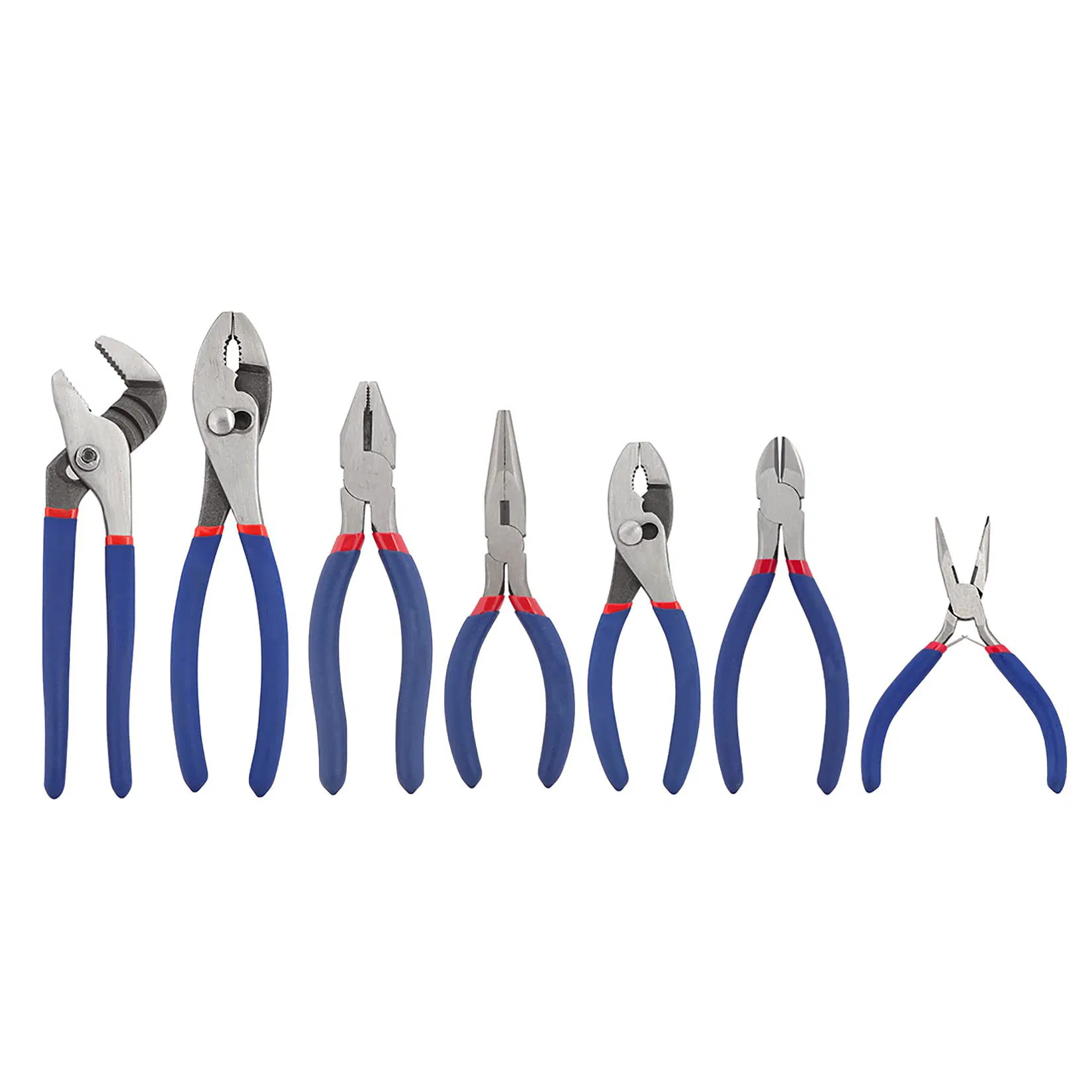 Pliers Set with Groove Joint Long Nose Slip Joint Linesman and Diagonal Pliers