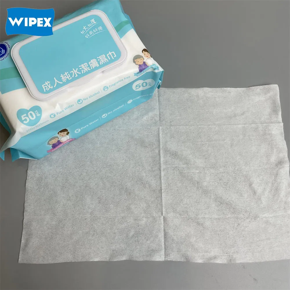 Wipex Customizable Lint Free Wipes Multi-Function Pure Water Natural Moisturizing Biodegradable Cleaning Adults Wet Wipes