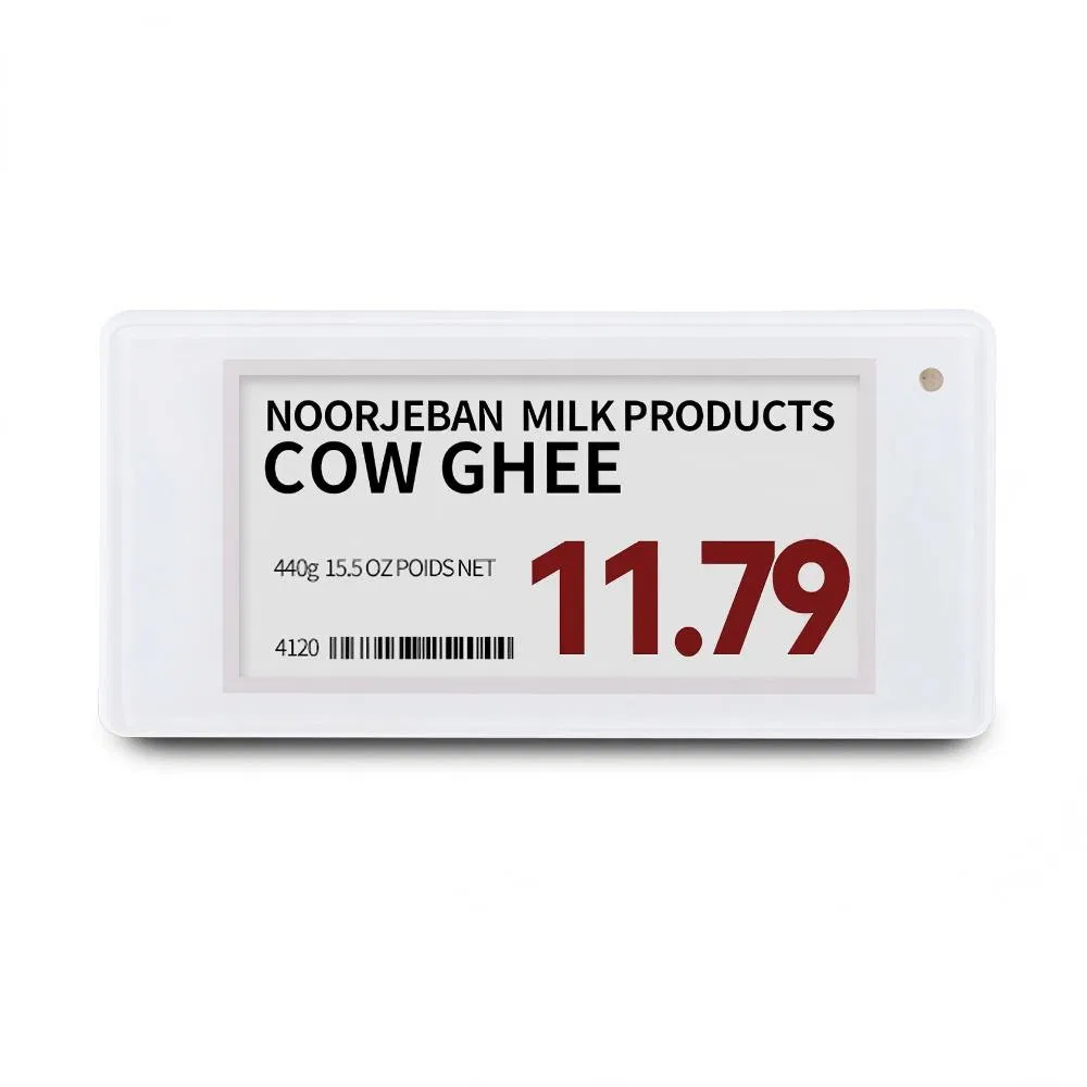 2.9-Inch Four-Color (B/W/R/Y) E-Ink Display Module - 128X296 Resolution for ESL Digital Price Tags