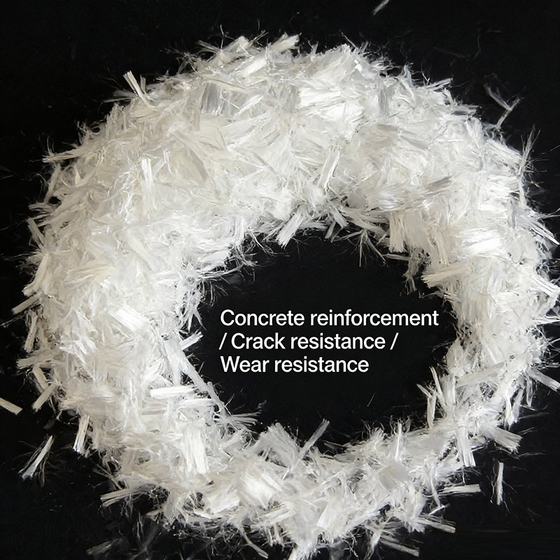 Construction Grade Polypropylene Fiber Crack Resistance Wear Resistance for Concrete Reinforcement
