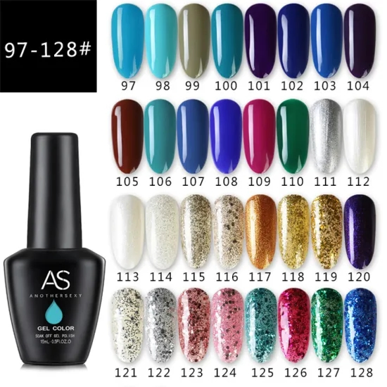 Professional Best Selling 130 Color as UV LED Color Nail Care Gel Polish/Varnish