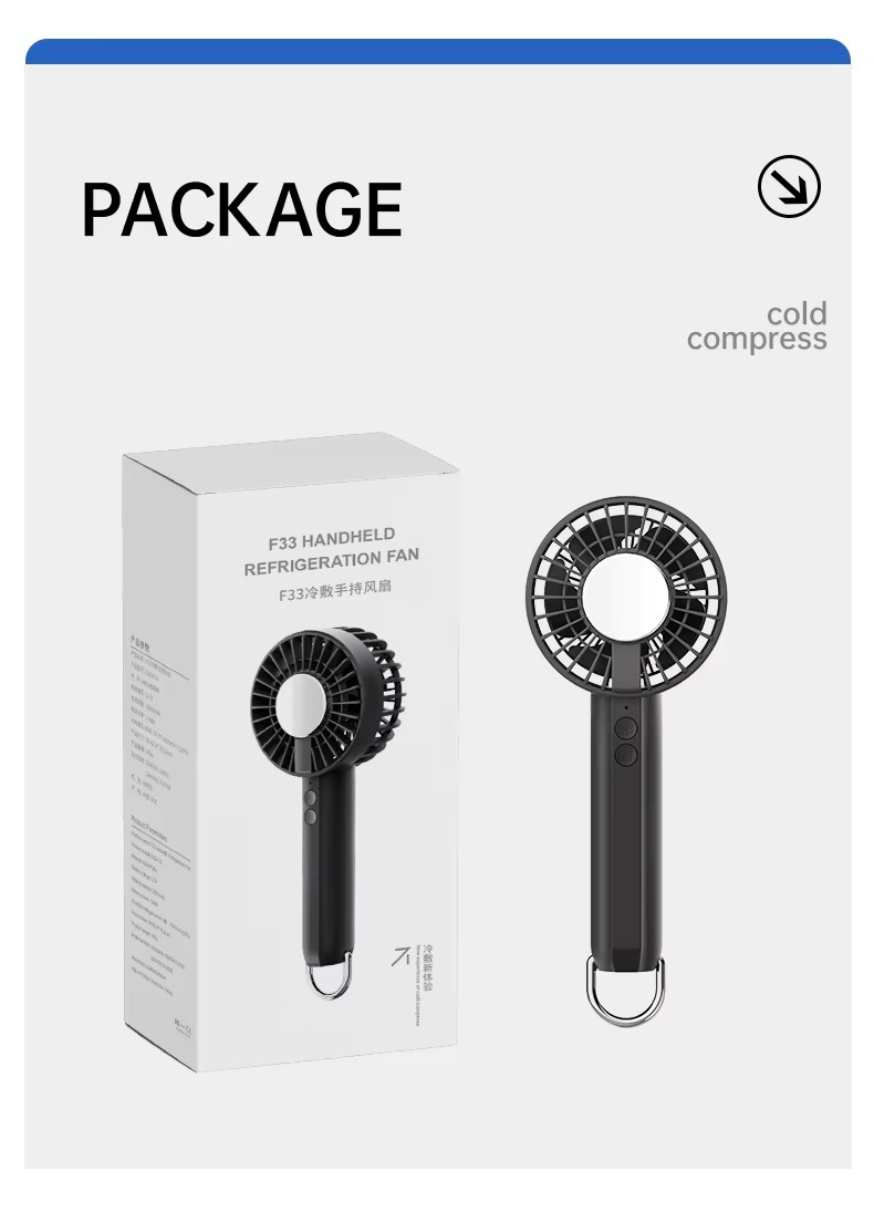 Custom Logo Wholesale Price Mini Handheld Fan Battery Type Portable Desktop Mini Cooling Fan