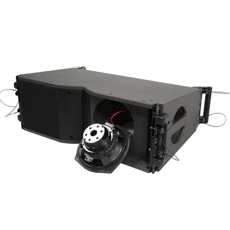 Kara Dual 8inch 2 Way Line Array Speaker with Adjustable Angle Audio Active Sound System for Touring and Live Sound Indoor and Outdoor Events Church