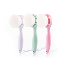 Long Handle Face Brush Deep Cleansing Tool Silicone Soft Bristles Exfoliating Massage Multifunctional Manual Skin Care Gift