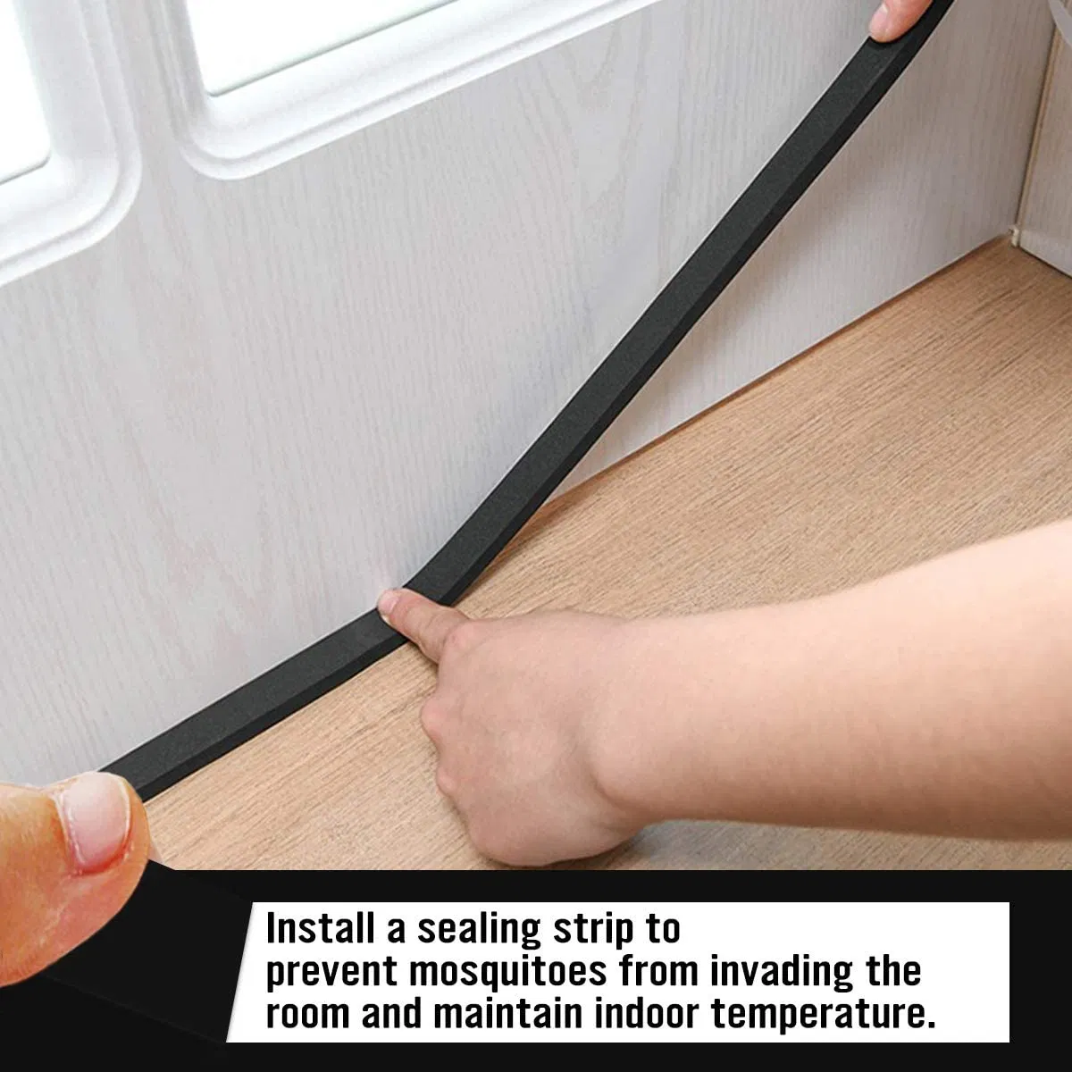 Closed Cell Rubber Foam Insulation Tape 1 Inch X 50 Feet for Door Window Weatherstrip Outdoor Indoor Weatherproof Adhesive