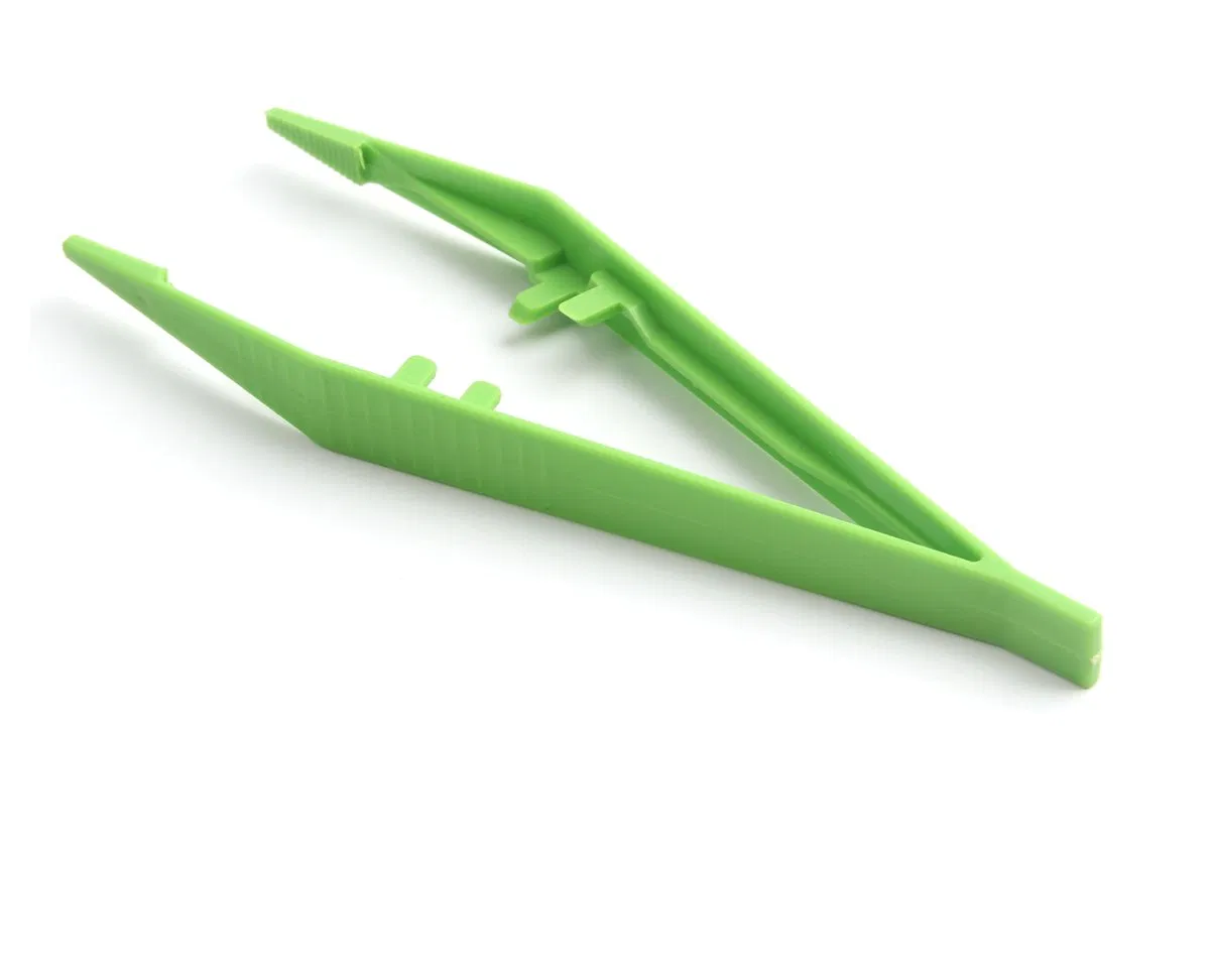 Good Price Disposable Tweezers Toy Plastic Blue Green Tweezers Insect Clips