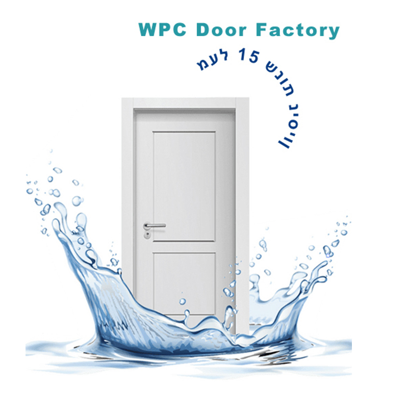 Polymer Interior Doors Frame Waterproof Others Bathroom Doors Sets Hotel WPC Door