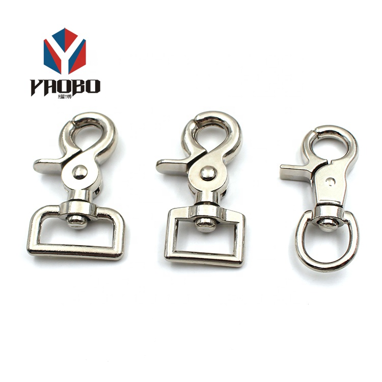 Wholesale Metal Large Spring Lobster Clasp Buckle Carabiner Trigger Swivel Lanyard Keychain Eye Bolt Snap Hook for Dog Leash