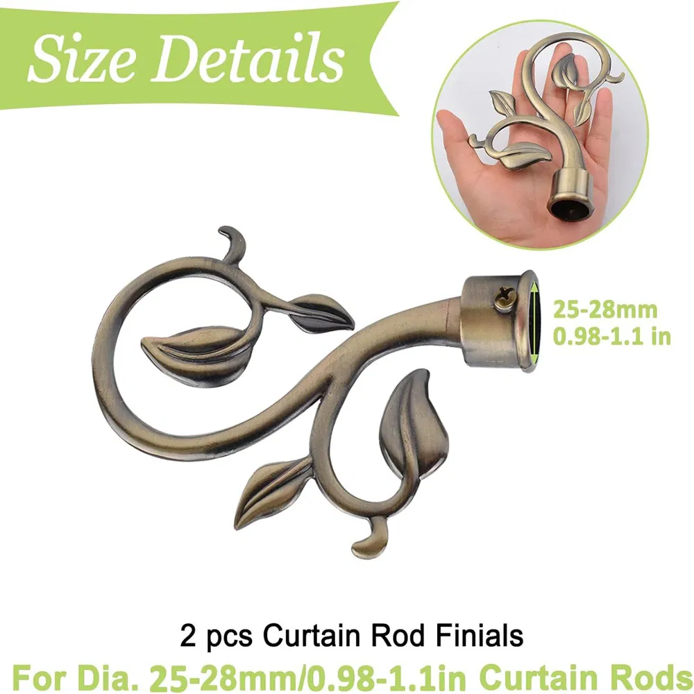 Window Curtain Rod with Aluminium End Cap