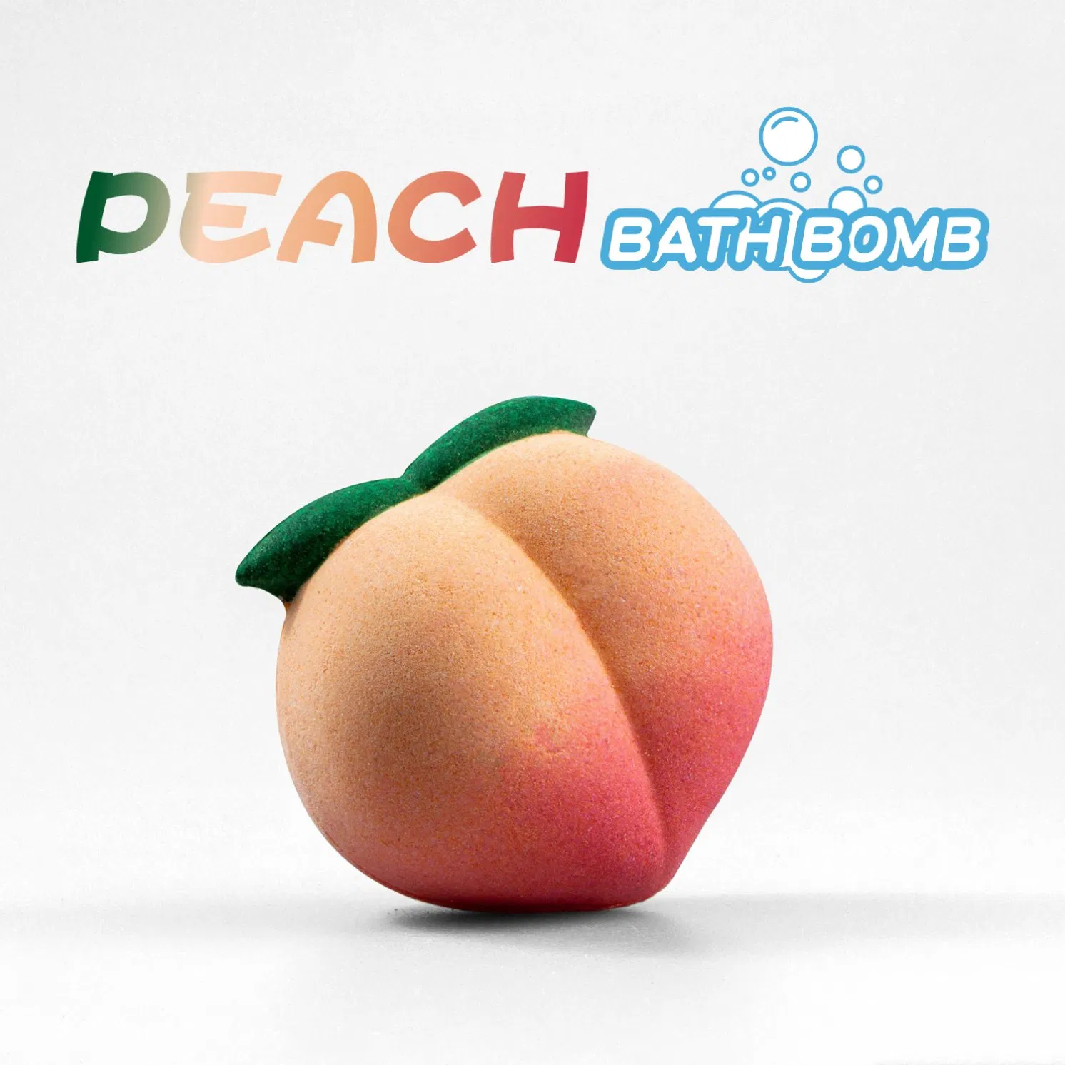Soft and Smooth Peach Bath Bomb for All Skin Types
