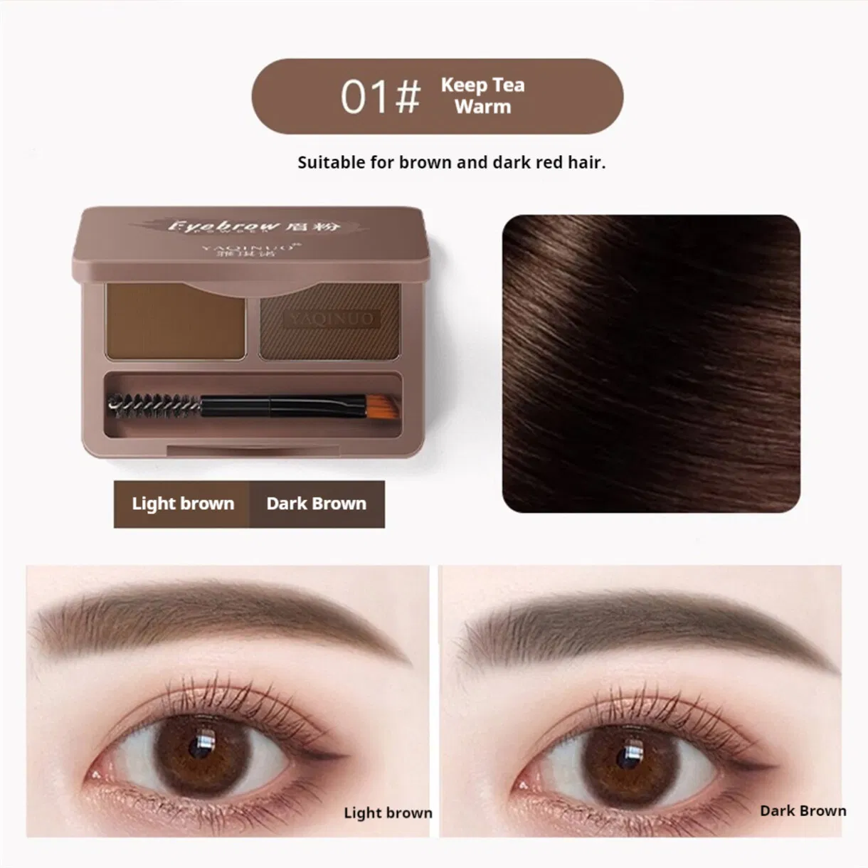 Four Season Weatherproof Eyebrow Pencil Maintains Color Integrity in Heat and Cold