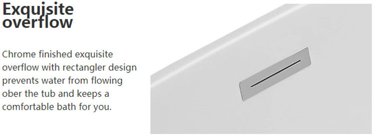 Luxury White and Red Glossy Surface Freestanding Acrylic Soaking Bathtub