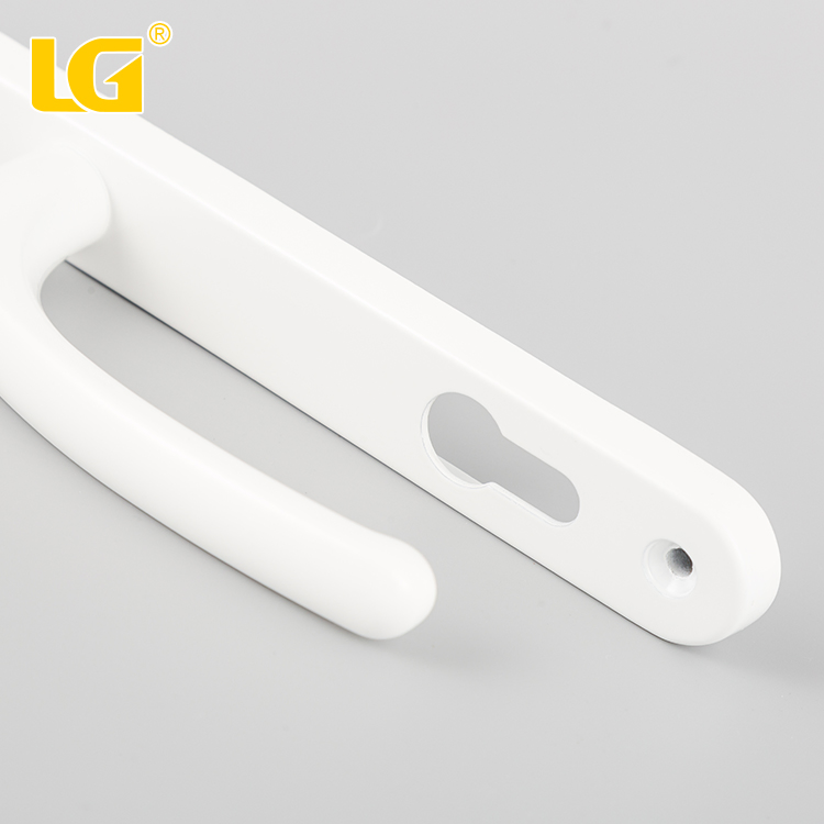 White Powder Coating Chrome Aluminum Alloy Lock Door Window Handle
