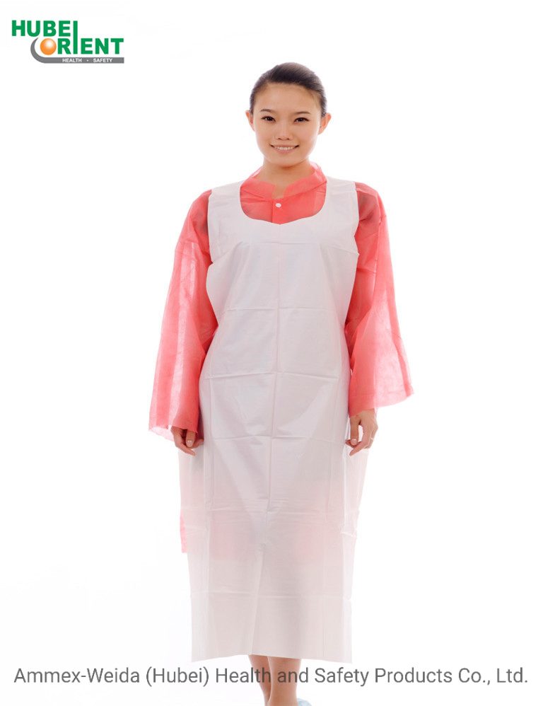 Non-Irritating and Odorless One-Time Using PE Apron with Smooth Surface or Embossed Surface