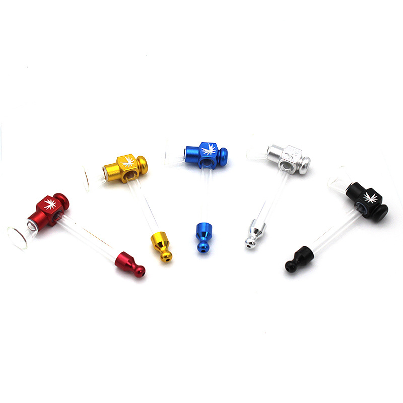 Hash Oil Pipe Glass Hand Bowl Pipe Mini Portable Easy to Carry