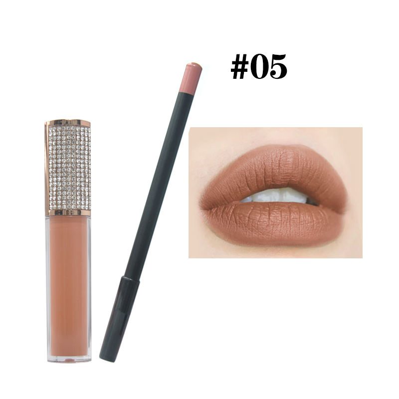 Wholesale Custom Logo Lip Kit Matte Liquid Lipstick and Lip Liner Set Private Label Lipstick Set