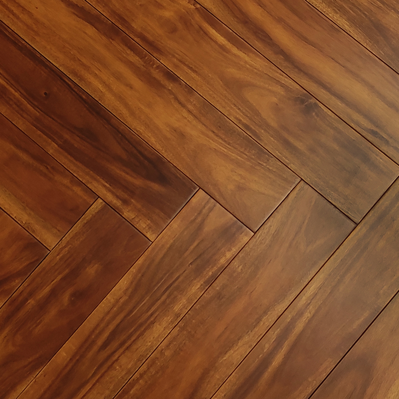 Eco-Friendly 18mm Acacia Wood Herringbone Flooring with Non-Slip Design