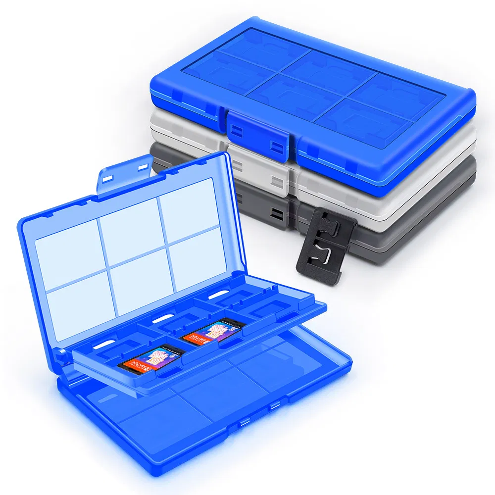 Wholesale Cheap Price Game Case 12 in 1 Memory Card Storage Box for Nintend Switch