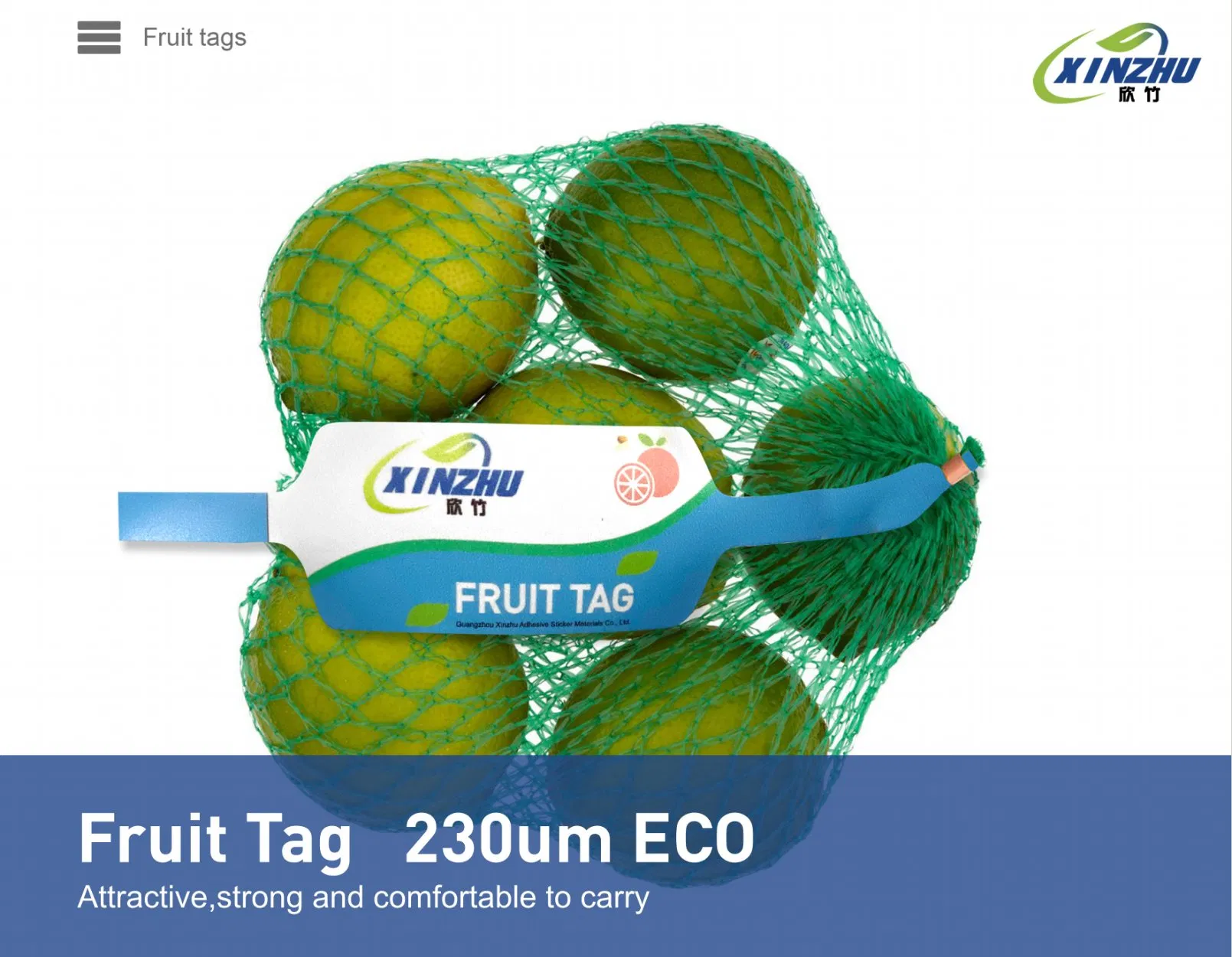 Supermarket Mesh Bag Packaging Fruit Label Waterproof Tear-Proof Material Label