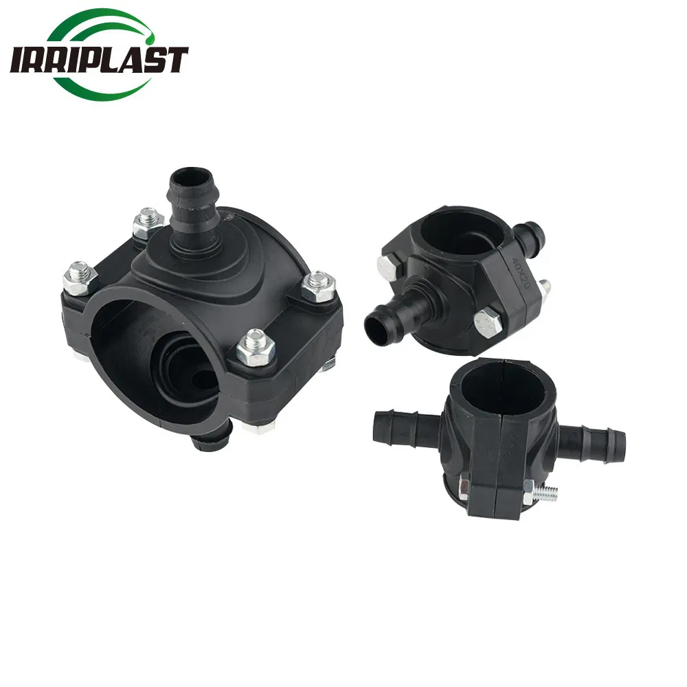 Pn16 HDPE Raw Material Axial Impact Resistance PP Clamp Saddle Irrigation